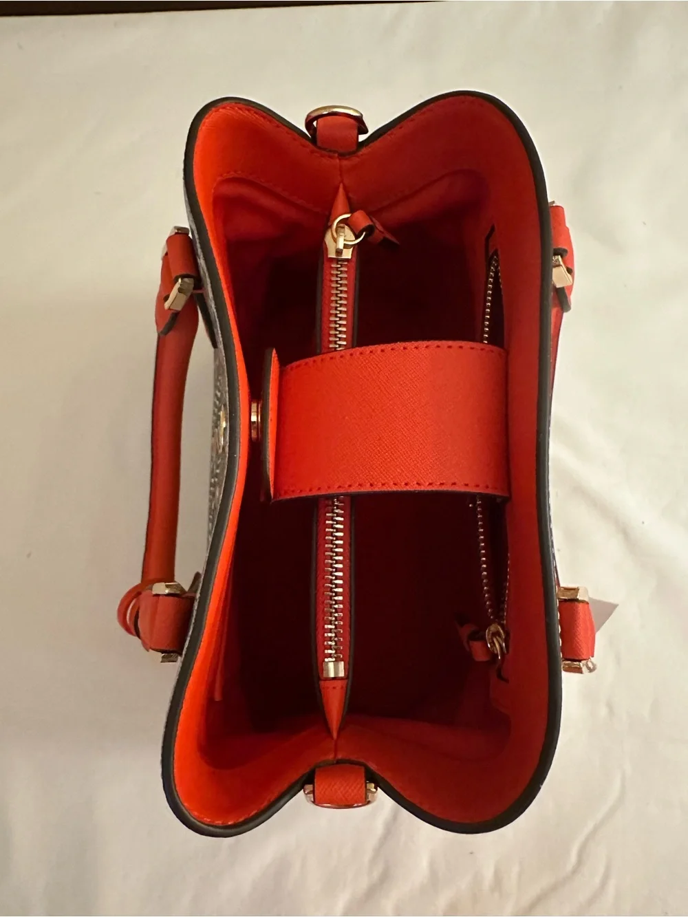 Brand new TORY BURCH special edition print leather satchel